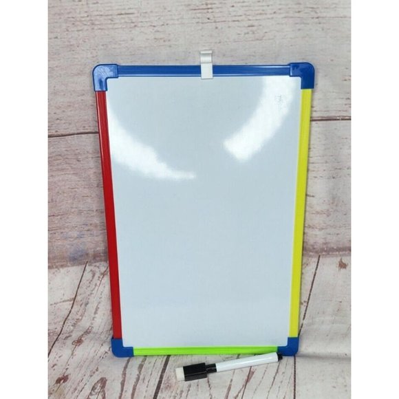 Dry Eraser Whiteboard With Magnetic Marker  12"x8" DOES NOT HANG BY MAGNET - Picture 12 of 12